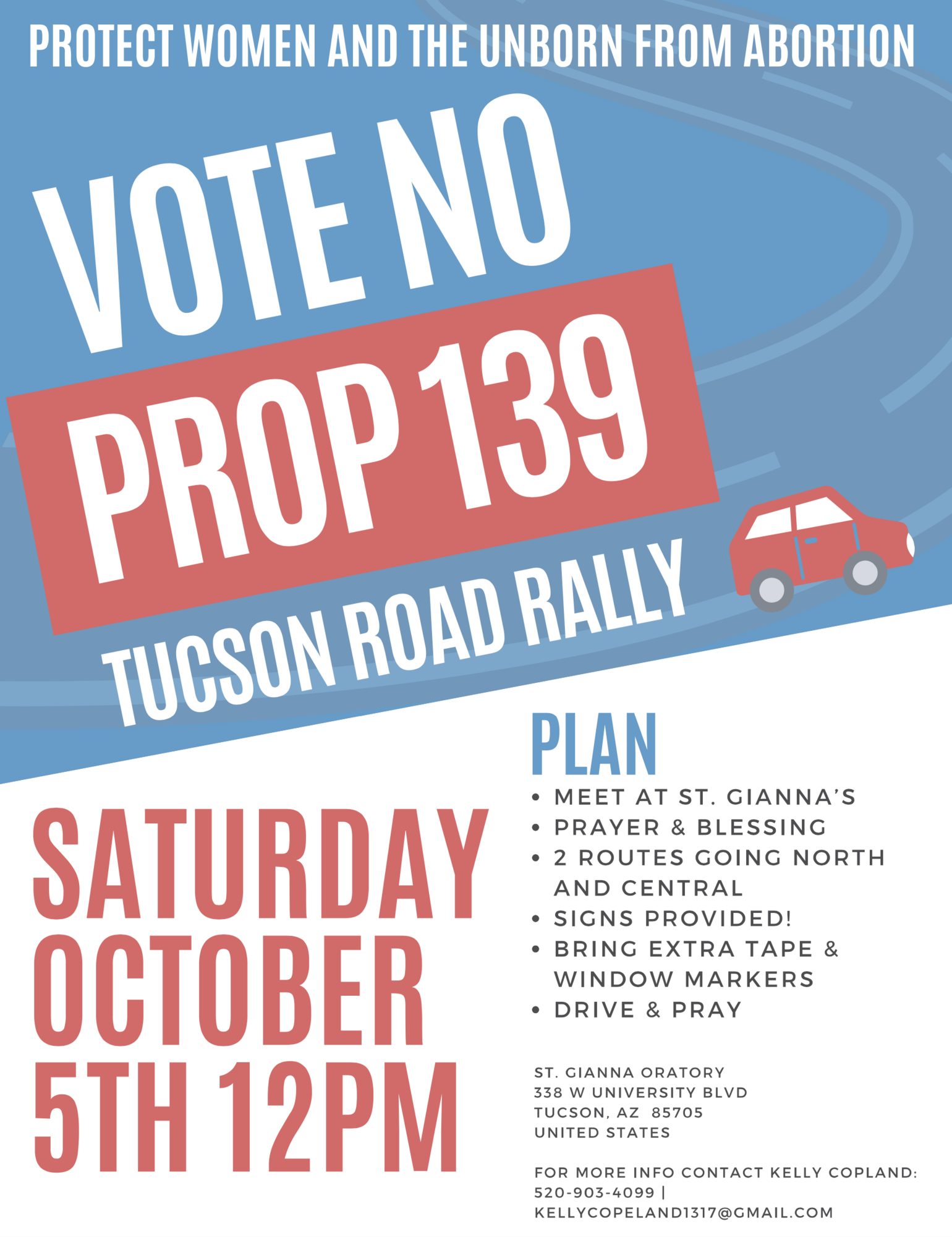 Vote No Prop 139 Tucson Road Rally Home New Outlook